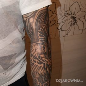 Tatuaż Rękaw na przedramieniu motyw: rękawy