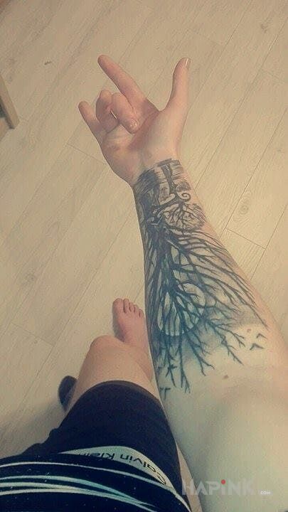 Tattoo Pierwszy tatuaż in other motif on the forearm