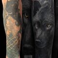 Nieudany tatuaż - czym zaslonic motyw wilka