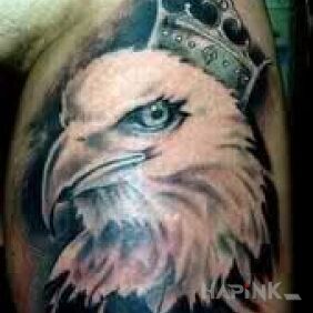 Tattoo Eagle on the upper arm motif: patriotic