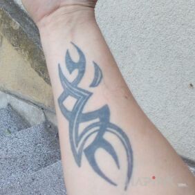 Tattoo It's been a while on the forearm style: tribal