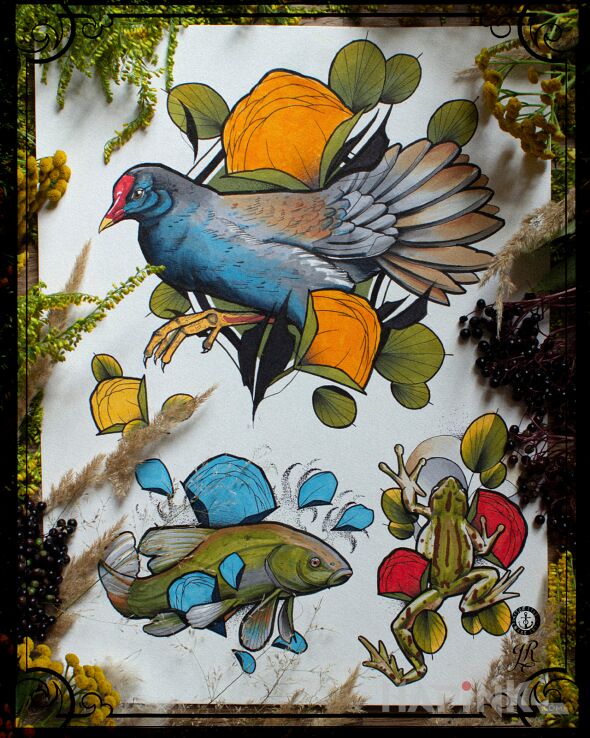 Designs kryspinów - neo-traditional