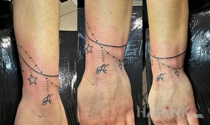 Tattoo Bransoletka in other motif on the wrist