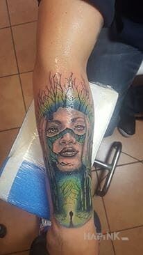 Tattoo Fantasy in 3D motif on the forearm