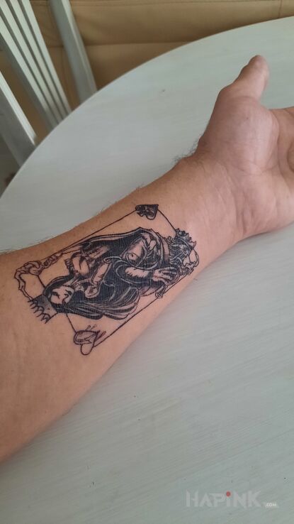 Tattoo Karta do gry in other motif and graphic / illustrative style On the arm