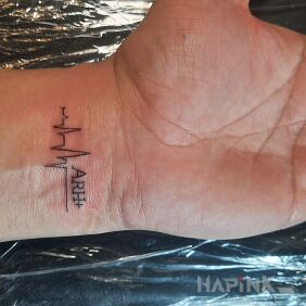 Tattoo Life line On the arm motif: other style: minimalistic