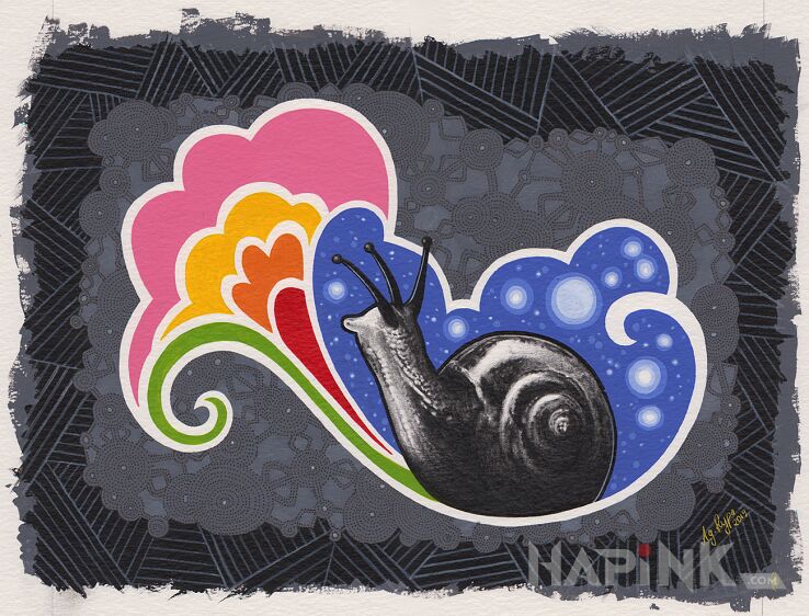 Designs ancient snail trail - graphic / illustrative