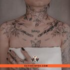 Delikatny tatuaż damski w stylu fineline w Da Vinci's Fox Tattoo