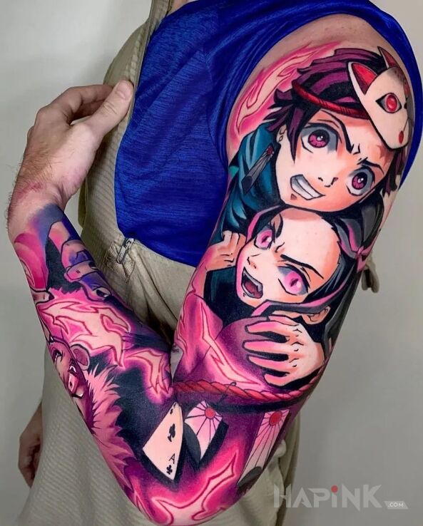 Tattoo Jakieś chińskie bajki xD in manga / anime motif and graphic / illustrative style on the upper arm