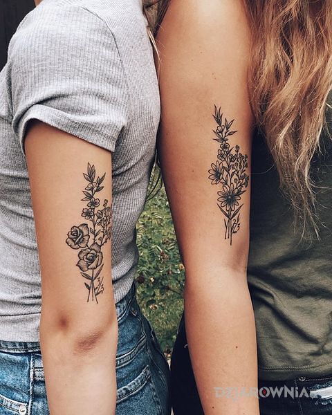 Tatuaż friendship w motywie czarno-szare i stylu graficzne / ilustracyjne na ręce