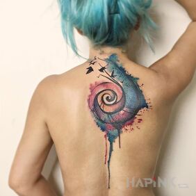 Tattoo Shell on the back motif: other