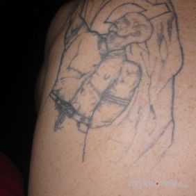 Tatuaż Do zakrycia na plecach motyw: postacie
