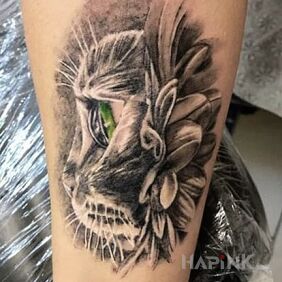 Tattoo Kitten on the forearm motif: animals