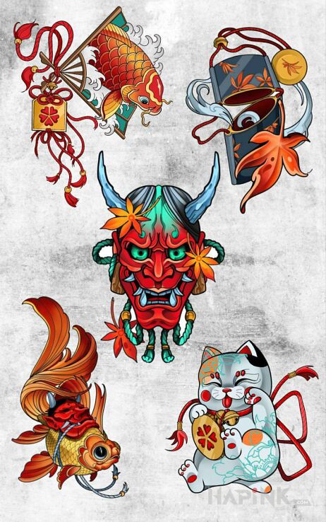 Designs japońskie wzory alssak - japanese / irezumi