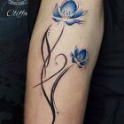 Dwa niebieskie kwiatki