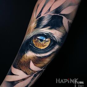 Tattoo Tiger's Eye On the arm motif: animals style: realistic