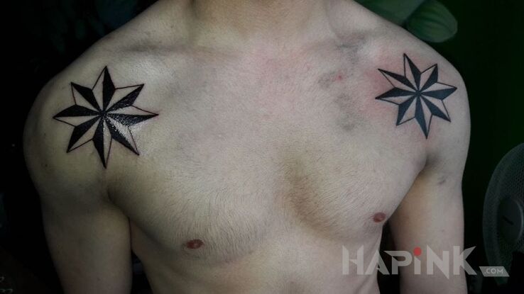 Tattoo Gwiazdy on the chest