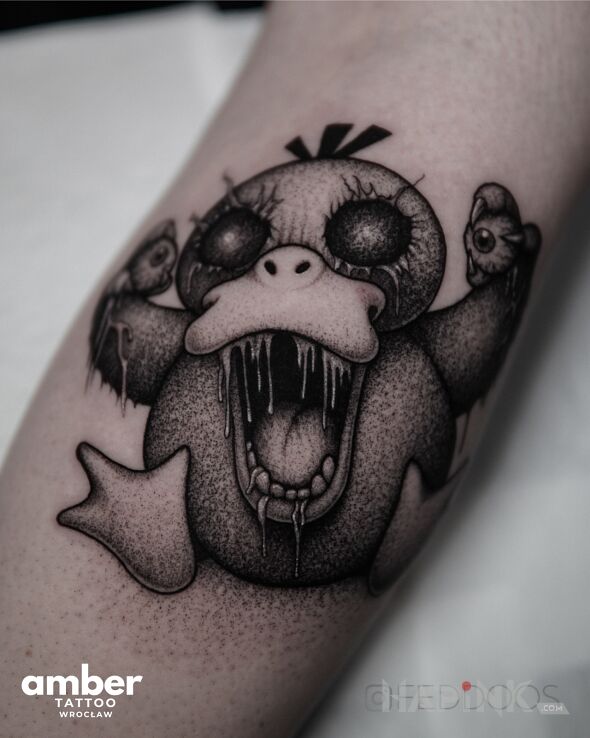 Tattoo Łapserdak z horroru in fantasy motif and graphic / illustrative style on the forearm