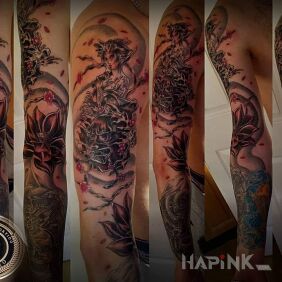 Tattoo Japanese style tattoos on the upper arm motif: dragons style: japanese / irezumi