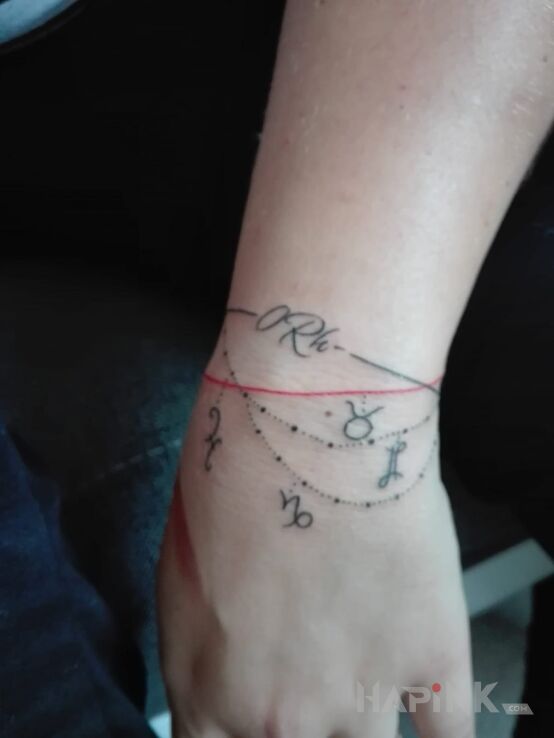 Tattoo Bransoletka in other motif on the wrist