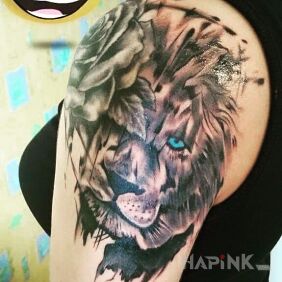 Tattoo I have a ,,Go'' on the upper arm motif: animals