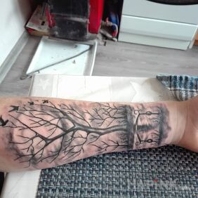 Tattoo A work of nature :) on the forearm motif: other