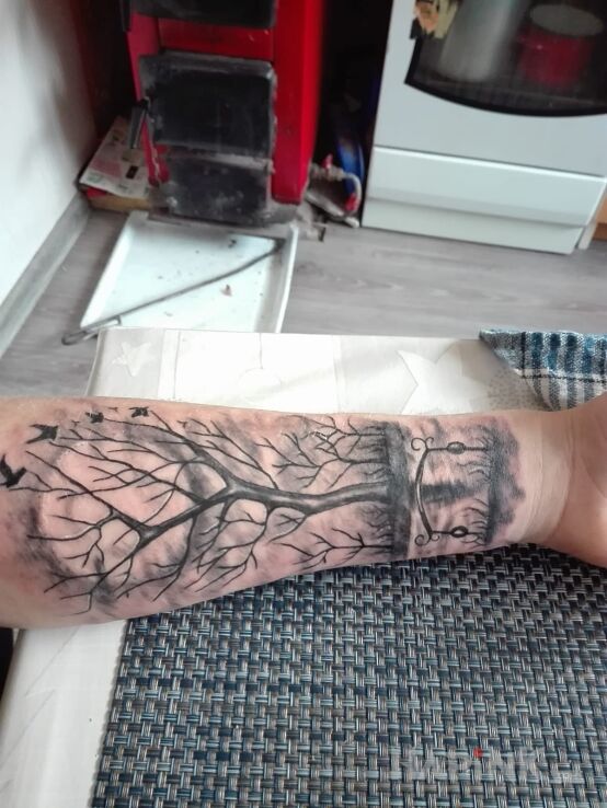 Tattoo Dzieło natury :) in other motif on the forearm