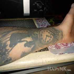 Tattoo For daughter on the forearm motif: objects style: realistic