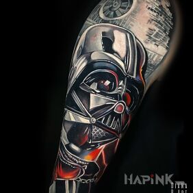 Tattoo Darth Vader Star Wars On the arm motif: characters style: realistic