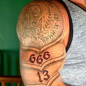 Tattoo Resistance On the arm motif: patriotic style: realistic