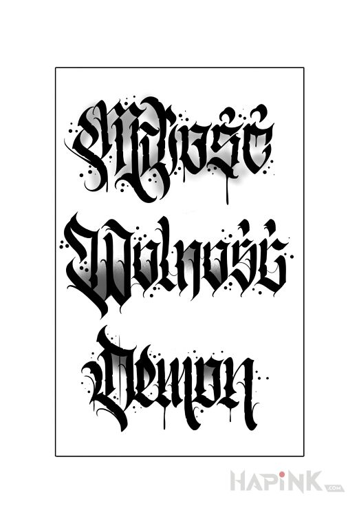 Designs wolne wzorki - blackwork / blackout
