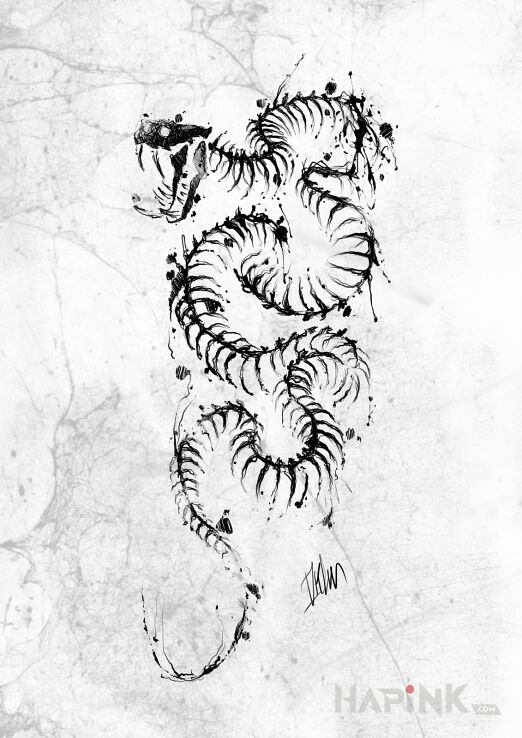 Designs wolny wzór - blackwork / blackout