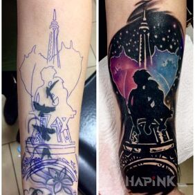 Tattoo Name it yourself on the forearm motif: Love