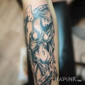 Tattoo Angel on the forearm motif: angels