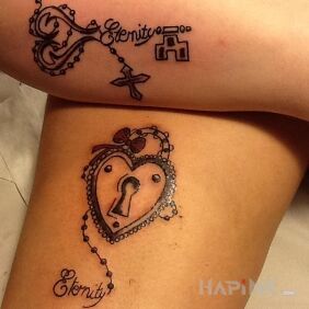 Tattoo Eternity on the forearm motif: Love