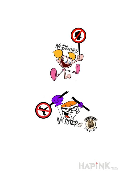 Designs dexter i didi - cartoon / comic book