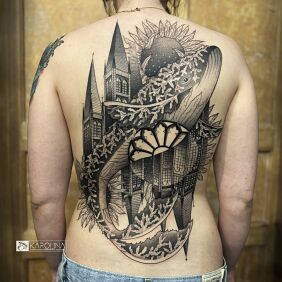 Tattoo Odyssey on the Back on the back motif: ornaments style: graphic / illustrative