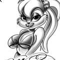Wybór studia - Projekt tatuazu w stylu Zwariowanych Melodii
