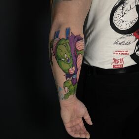 Tattoo Dragon Ball Satan Heart Piccolo On the arm motif: characters style: graphic / illustrative