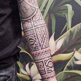 Tattoo Forearm Polynesia Samoa On the arm motif: ornaments style: Polynesian