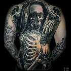 Grim Reaper Back Tattoo