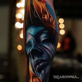 Realistic color tattoo