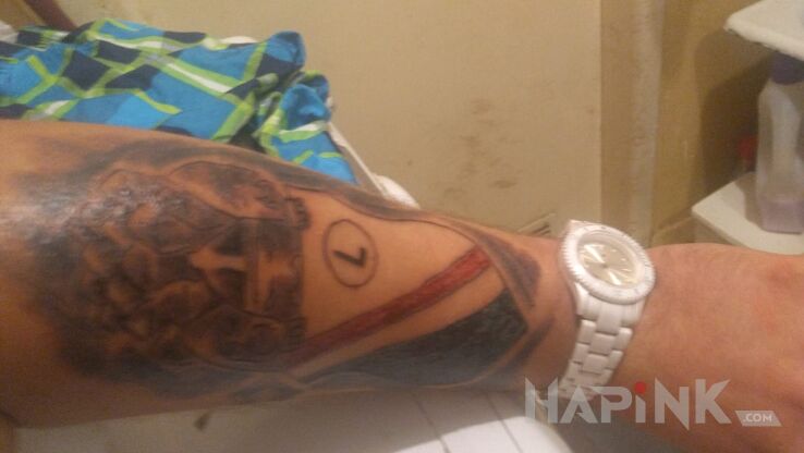 Tattoo Legia in other motif on the forearm