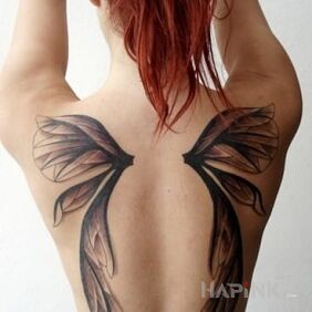 Tattoo Wings on the back motif: other