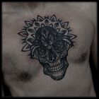 Santa Muerte in mandala
