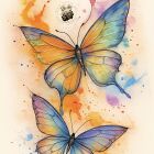 Motyle watercolor