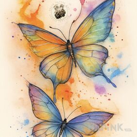 Motyle watercolor