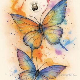 Motyle watercolor