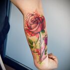 Family roses watercolor