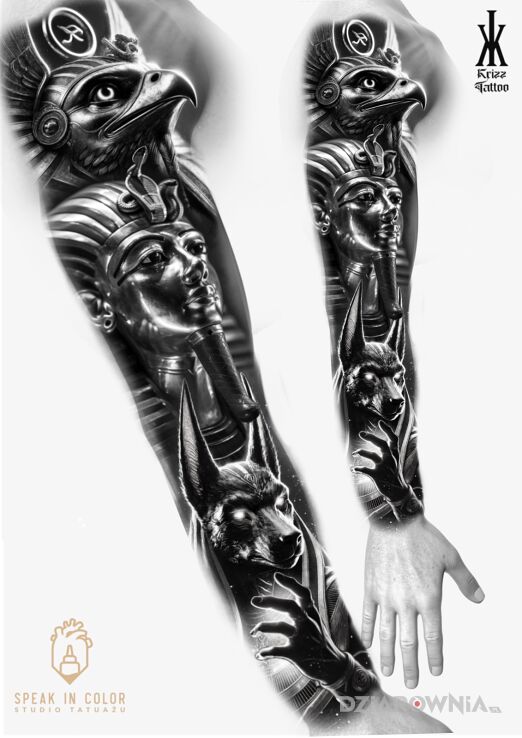 Wzór anubis - realistyczne